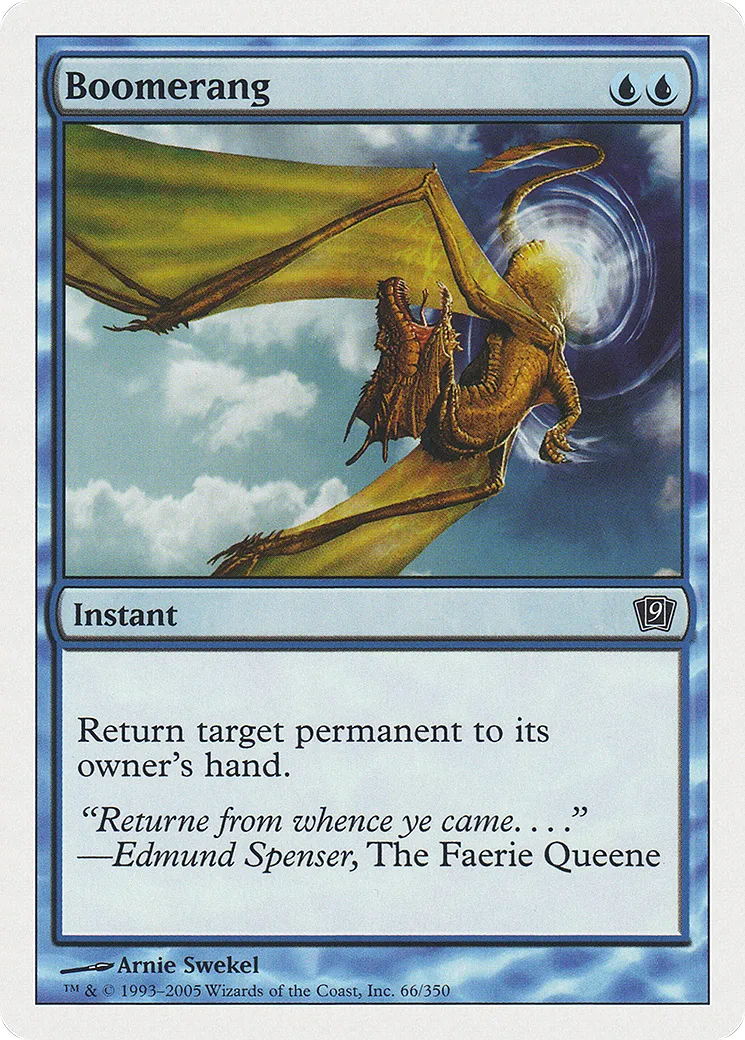 Boomerang — Ninth Edition — Magic: The Gathering