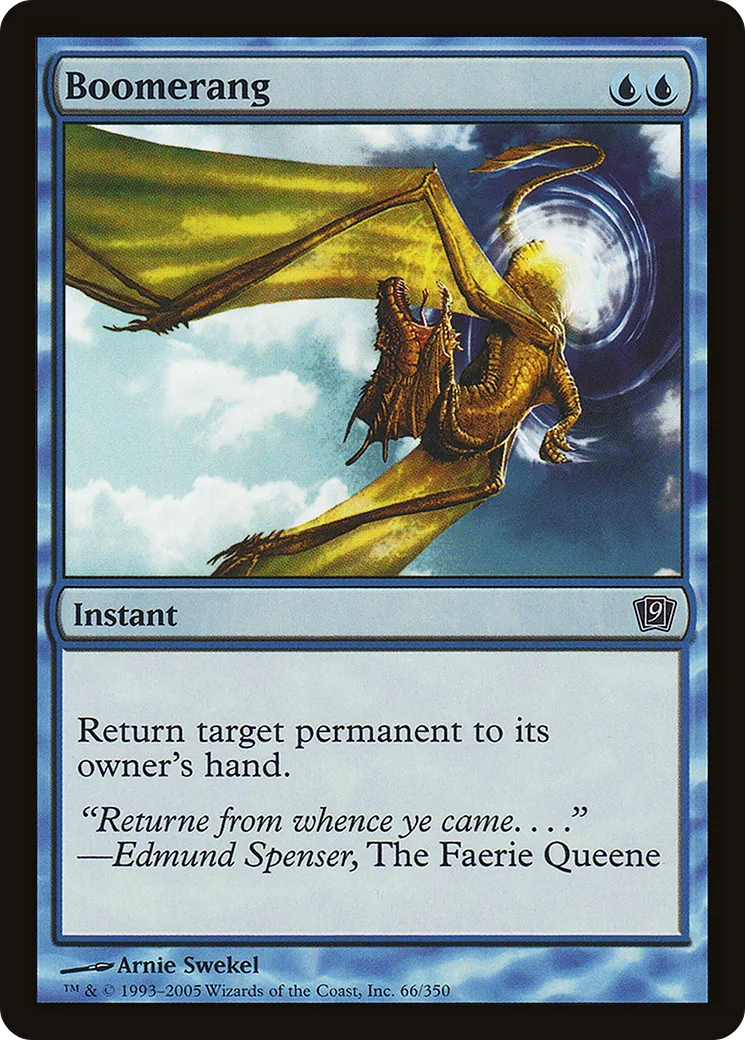 Boomerang — Ninth Edition — Magic: The Gathering