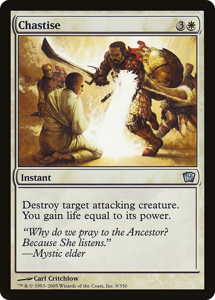 Chastise — Ninth Edition — Magic: The Gathering