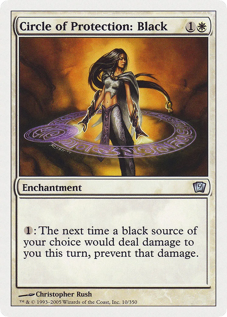 Circle of Protection: Black — Ninth Edition — Magic: The Gathering