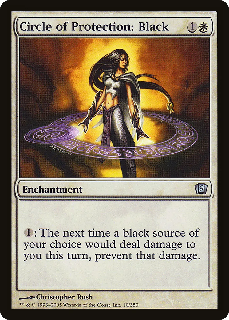 Circle of Protection: Black — Ninth Edition — Magic: The Gathering