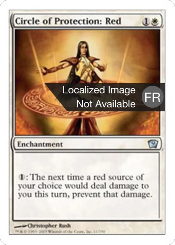 Cercle de protection : rouge — Ninth Edition — Magic: The Gathering