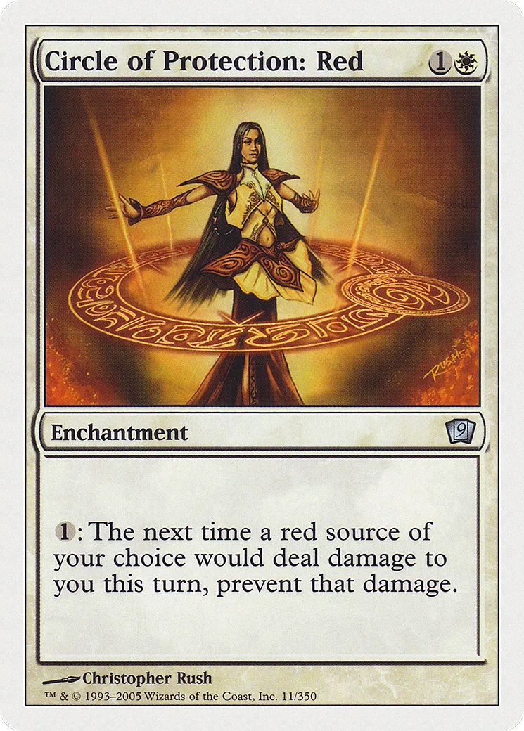 Circle of Protection: Red — Ninth Edition — Magic: The Gathering