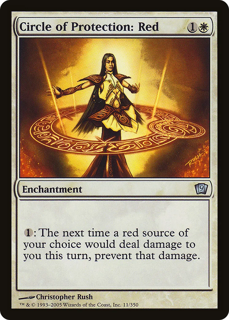Circle of Protection: Red — Ninth Edition — Magic: The Gathering