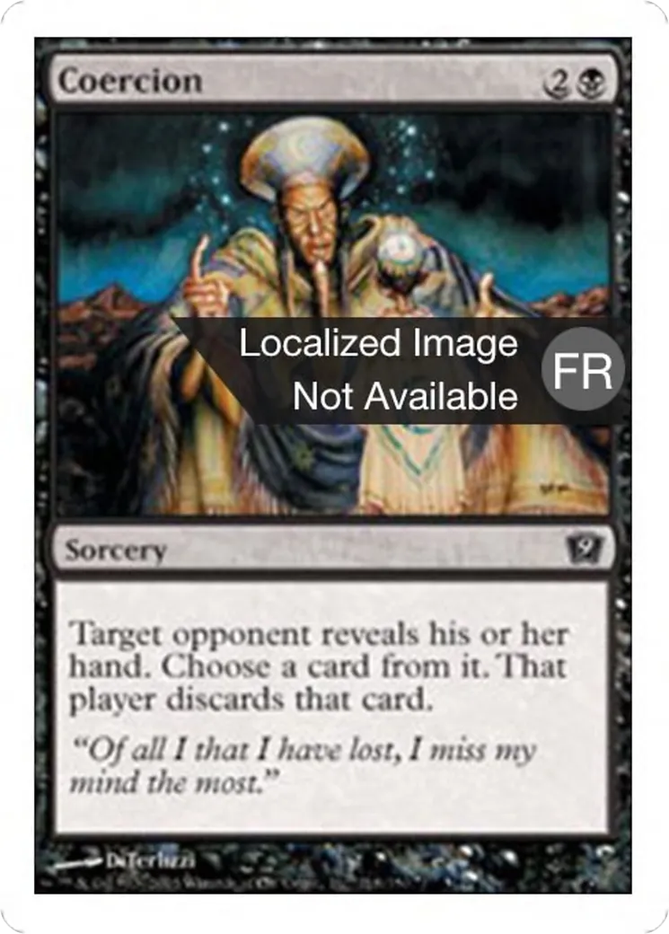 Coercition — Ninth Edition — Magic: The Gathering