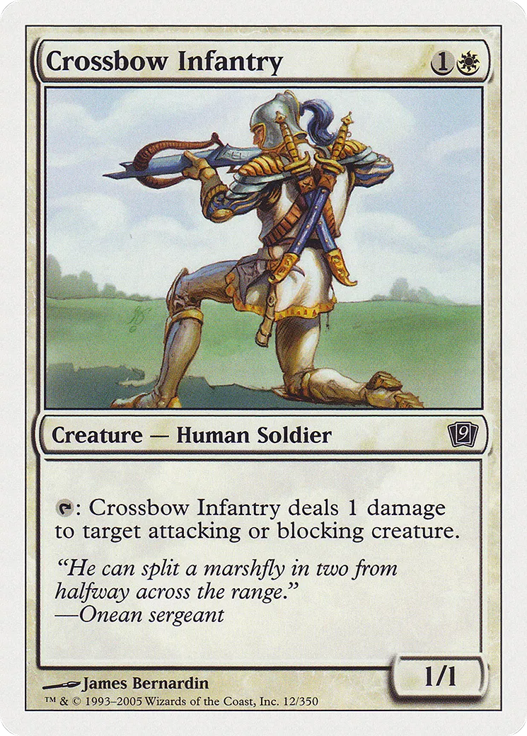 Crossbow Infantry — Ninth Edition — Magic: The Gathering