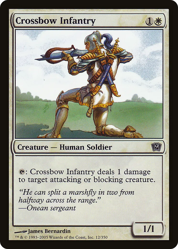 Crossbow Infantry — Ninth Edition — Magic: The Gathering