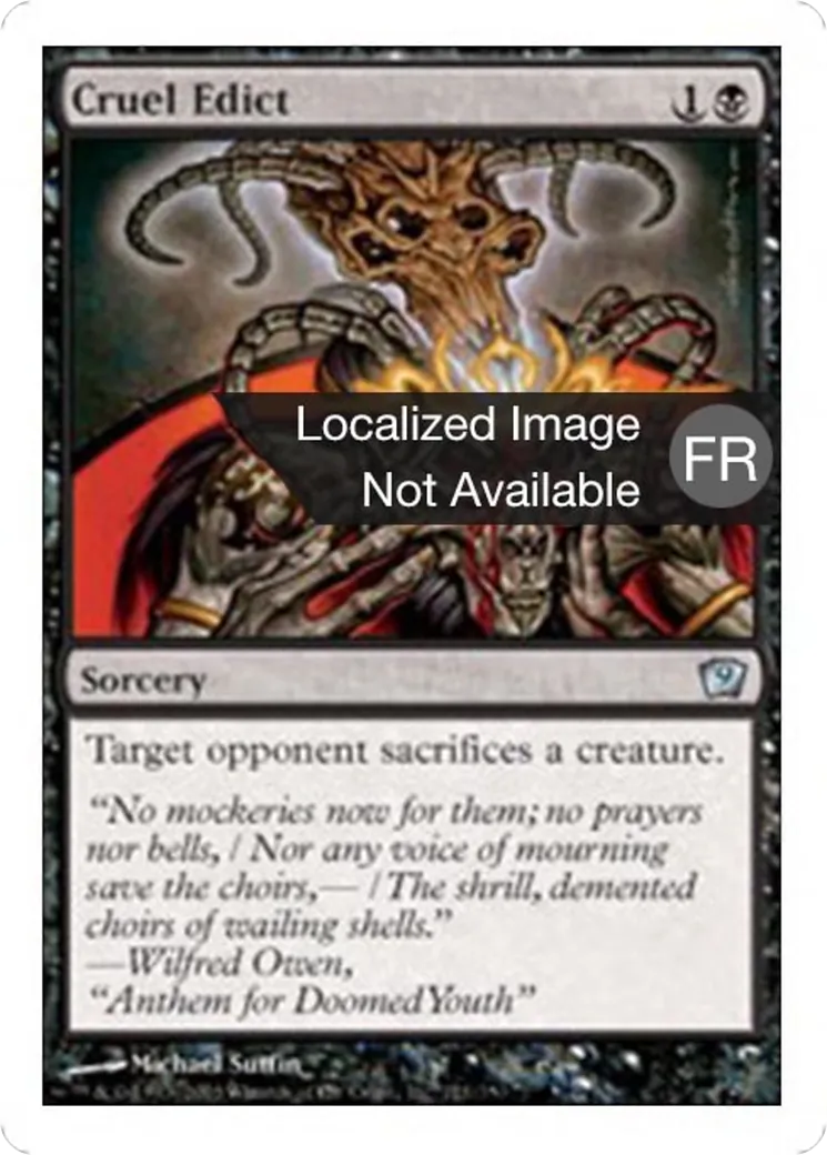 Édit cruel — Ninth Edition — Magic: The Gathering