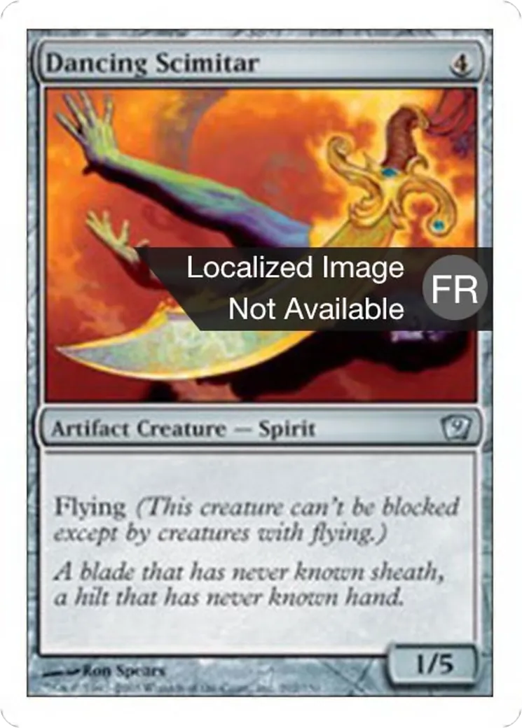Cimeterre dansant — Ninth Edition — Magic: The Gathering
