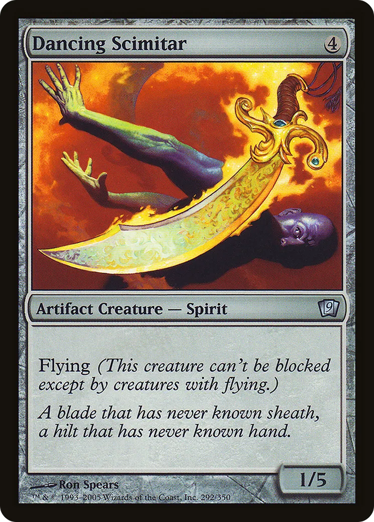Dancing Scimitar — Ninth Edition — Magic: The Gathering