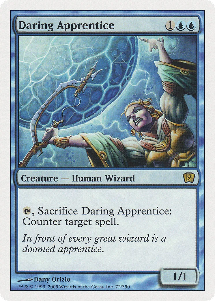 Daring Apprentice — Ninth Edition — Magic: The Gathering