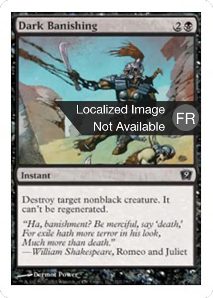 Obscur bannissement — Ninth Edition — Magic: The Gathering