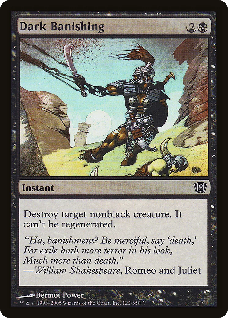 Dark Banishing — Ninth Edition — Magic: The Gathering