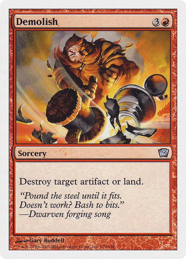 Demolish — Ninth Edition — Magic: The Gathering