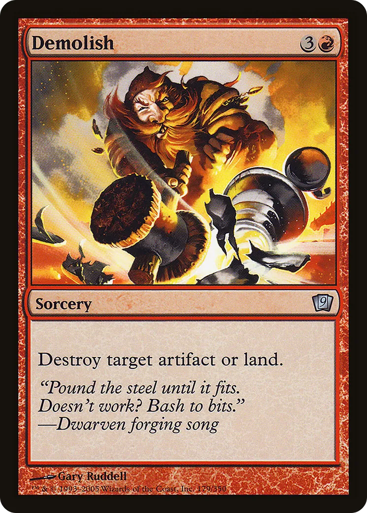 Demolish — Ninth Edition — Magic: The Gathering