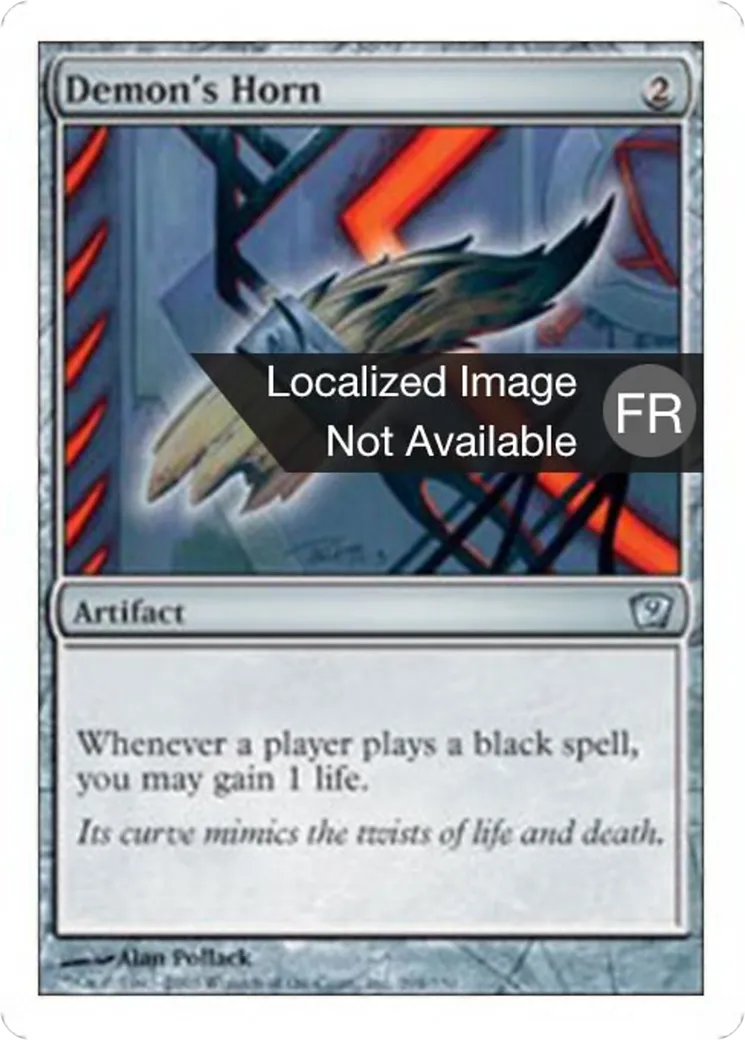 Corne de démon — Ninth Edition — Magic: The Gathering