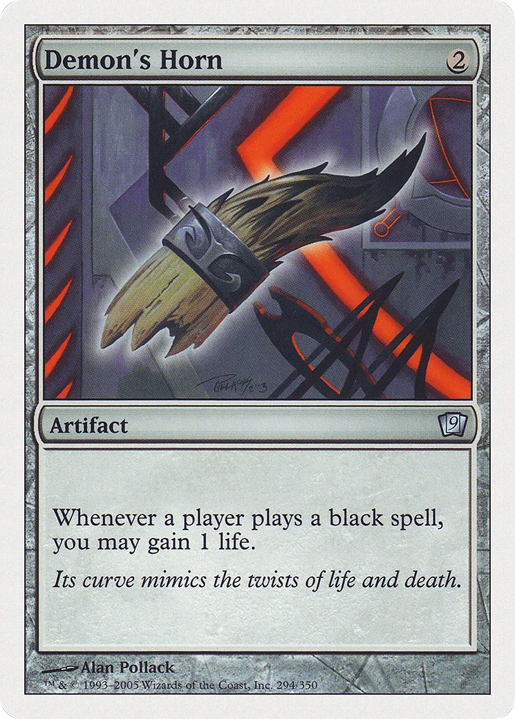 Demon's Horn — Ninth Edition — Magic: The Gathering