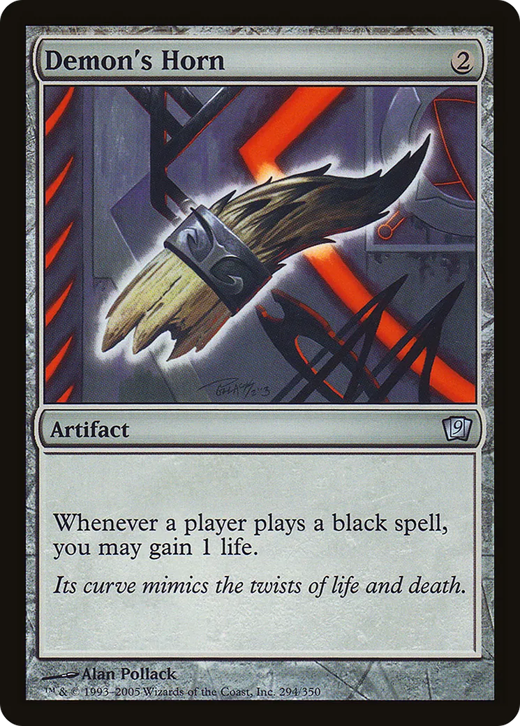 Demon's Horn — Ninth Edition — Magic: The Gathering