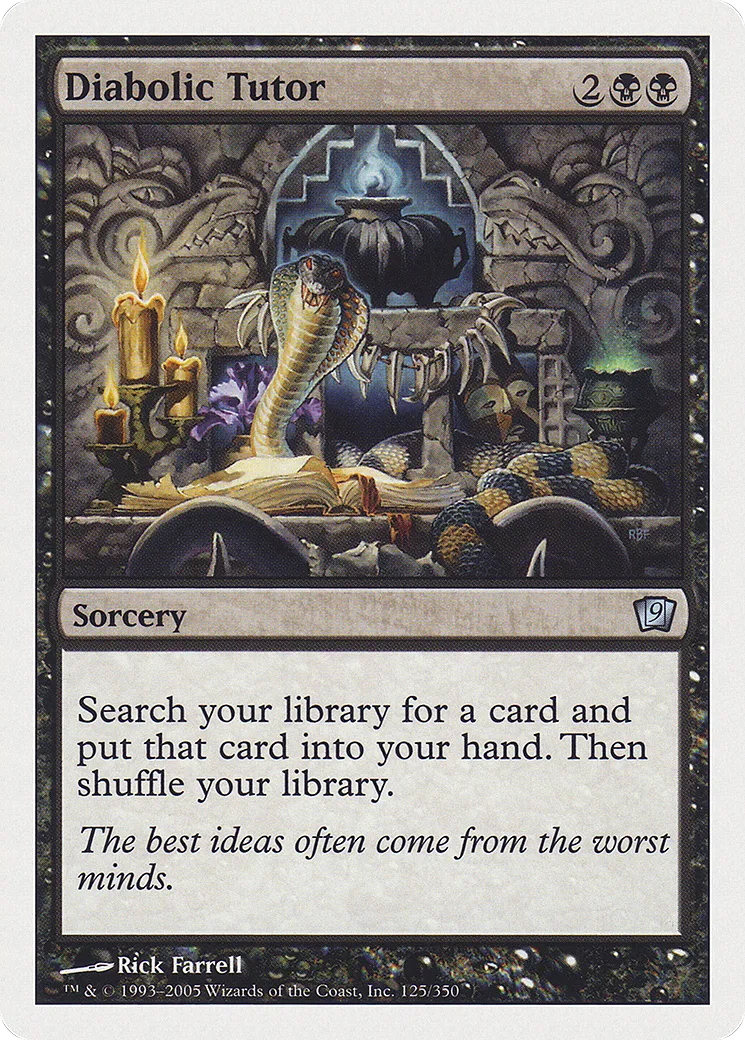 Diabolic Tutor — Ninth Edition — Magic: The Gathering