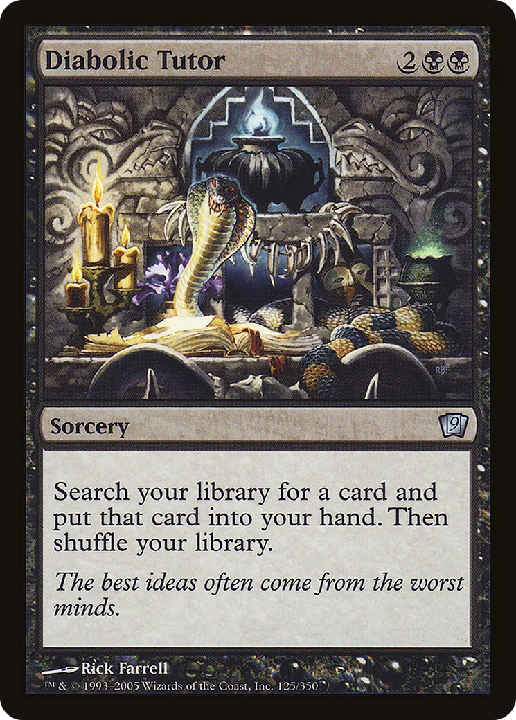 Diabolic Tutor — Ninth Edition — Magic: The Gathering