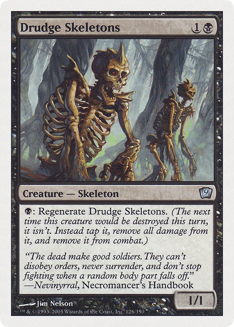 Squelettes serviles — Ninth Edition — Magic: The Gathering