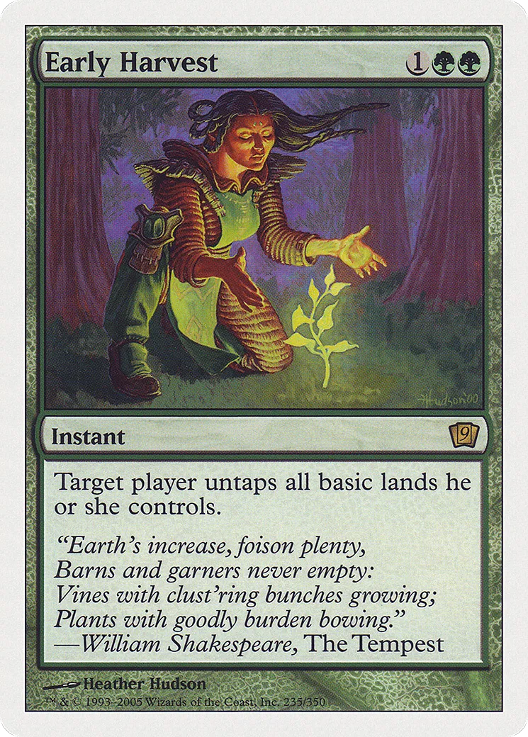 Early Harvest — Ninth Edition — Magic: The Gathering