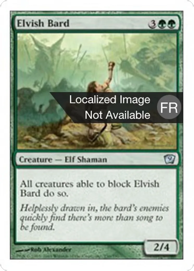 Barde elfe — Ninth Edition — Magic: The Gathering