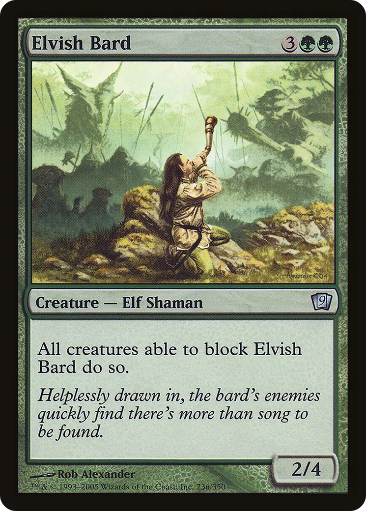 Barde elfe — Ninth Edition — Magic: The Gathering
