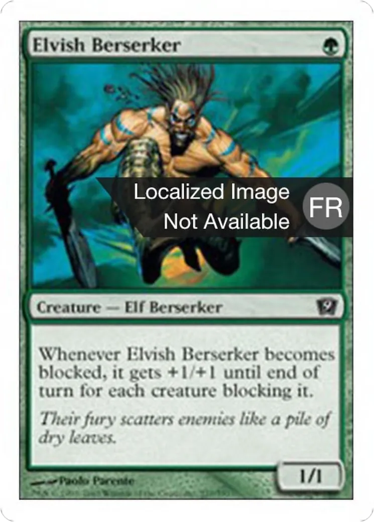 Berserker elfe — Ninth Edition — Magic: The Gathering