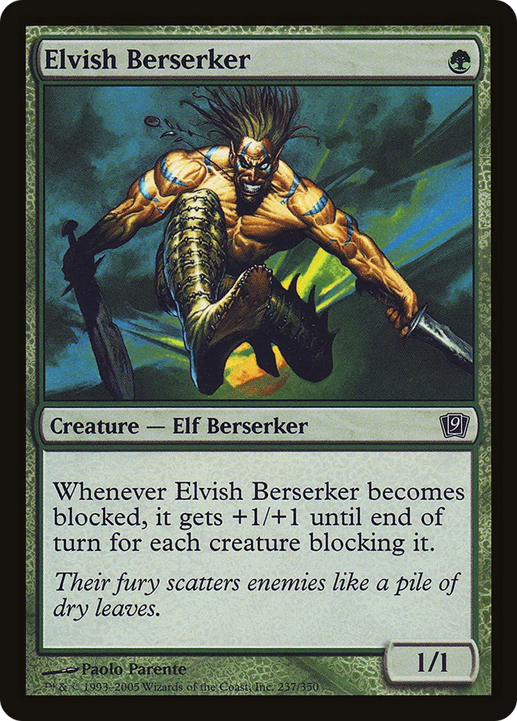 Berserker elfe — Ninth Edition — Magic: The Gathering