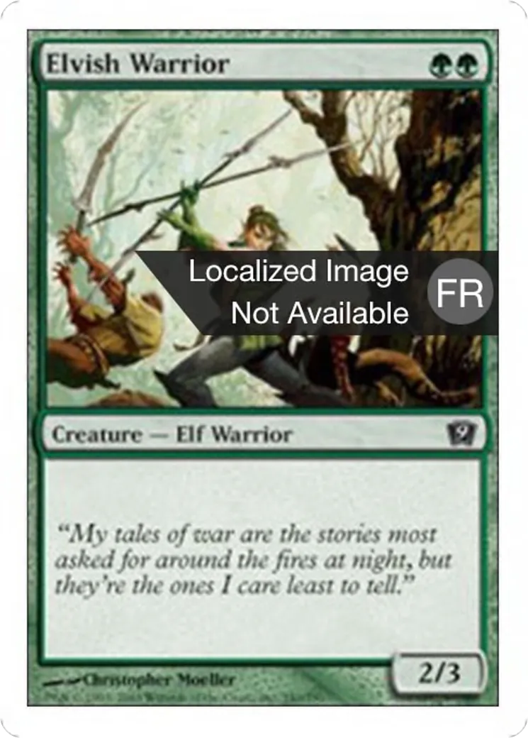 Guerrier elfe — Ninth Edition — Magic: The Gathering