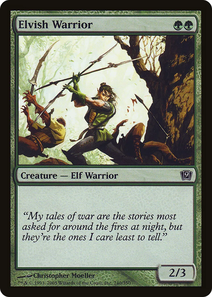Guerrier elfe — Ninth Edition — Magic: The Gathering