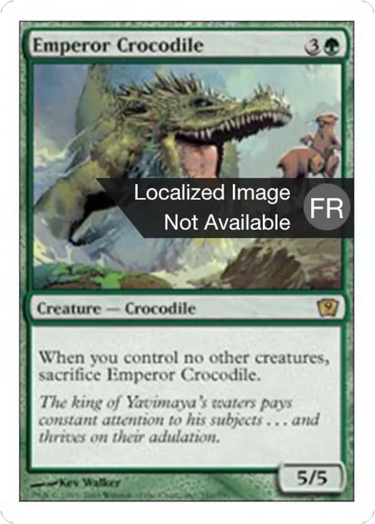 Crocodile empereur — Ninth Edition — Magic: The Gathering