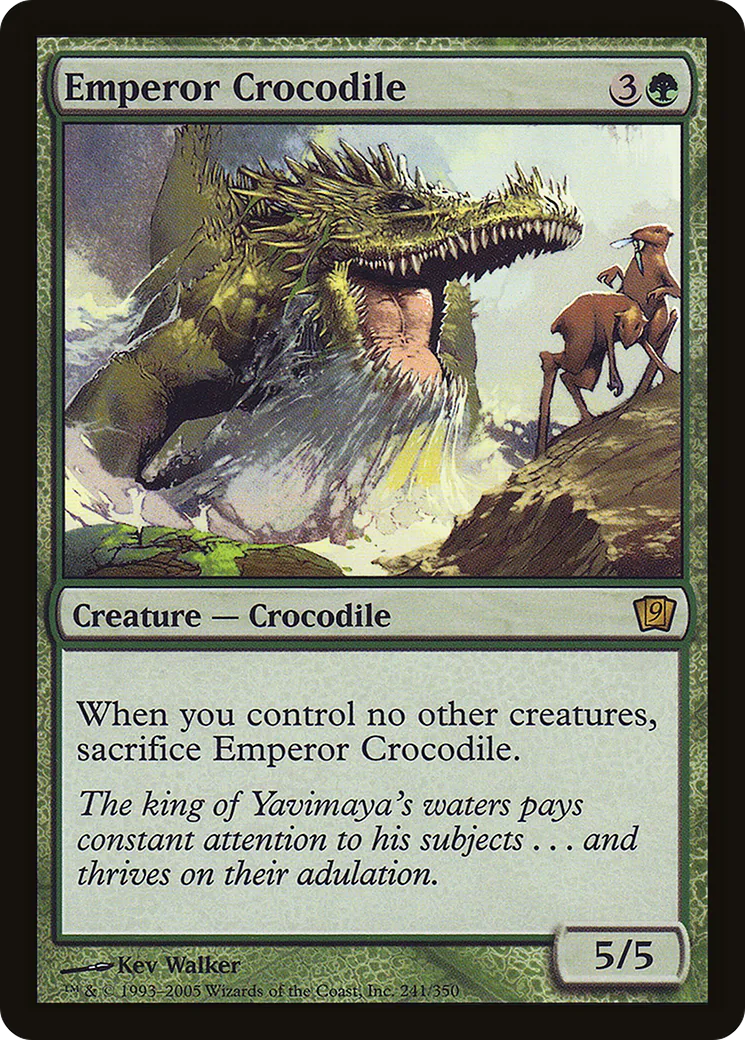 Crocodile empereur — Ninth Edition — Magic: The Gathering