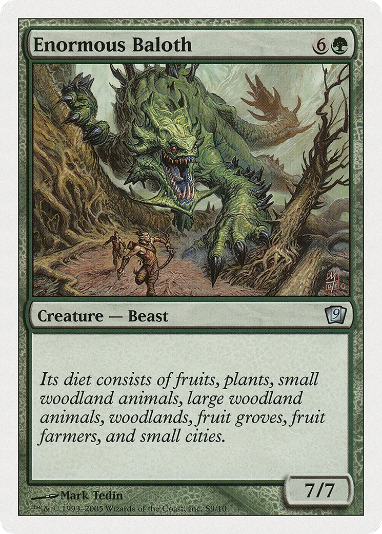 Baloth énorme — Ninth Edition — Magic: The Gathering