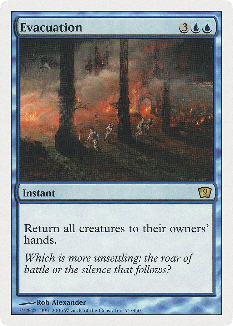 Evacuation — Ninth Edition — Magic: The Gathering