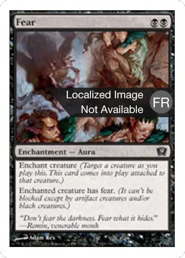 Peur — Ninth Edition — Magic: The Gathering