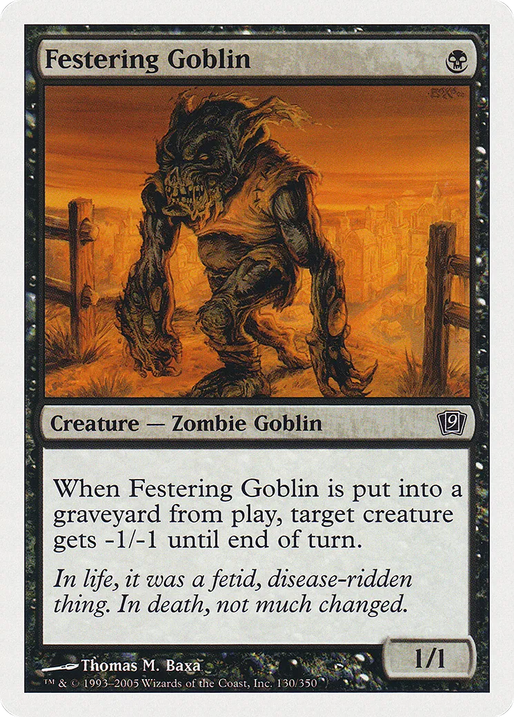 Festering Goblin — Ninth Edition — Magic: The Gathering