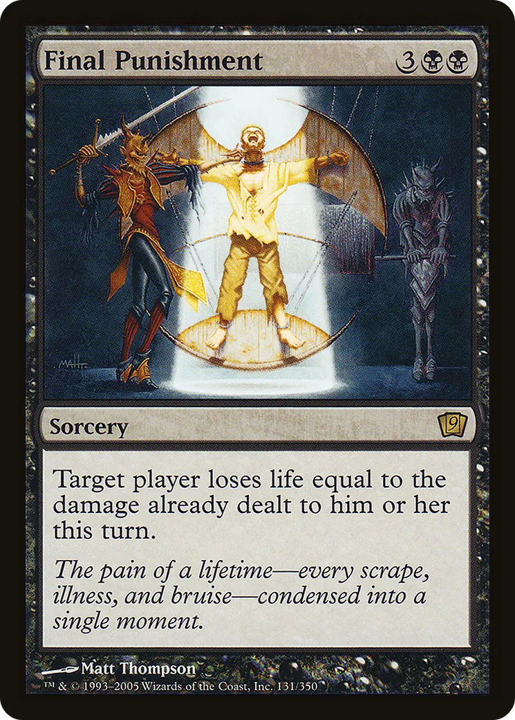 Final Punishment — Ninth Edition — Magic: The Gathering