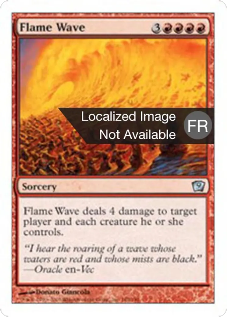 Vague de flammes — Ninth Edition — Magic: The Gathering