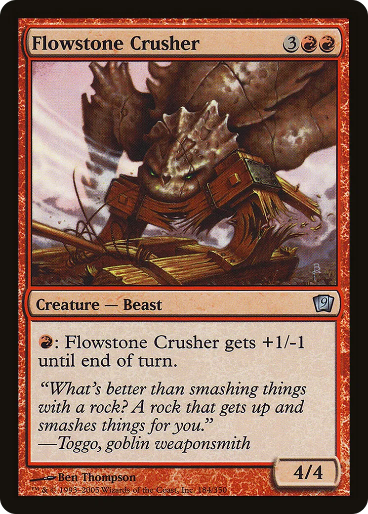 Flowstone Crusher — Ninth Edition — Magic: The Gathering