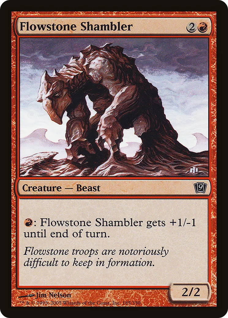 Flowstone Shambler — Ninth Edition — Magic: The Gathering