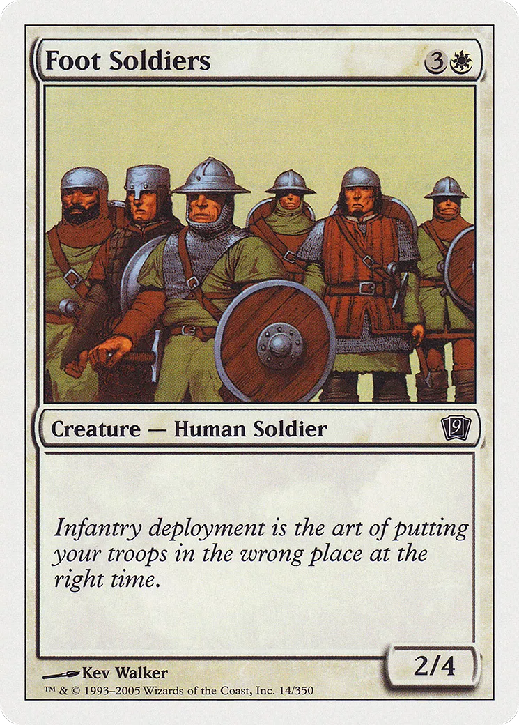 Foot Soldiers — Ninth Edition — Magic: The Gathering