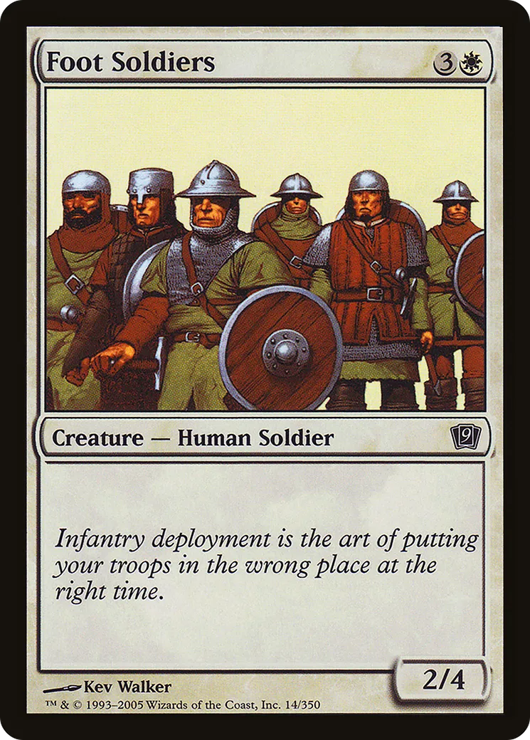 Foot Soldiers — Ninth Edition — Magic: The Gathering