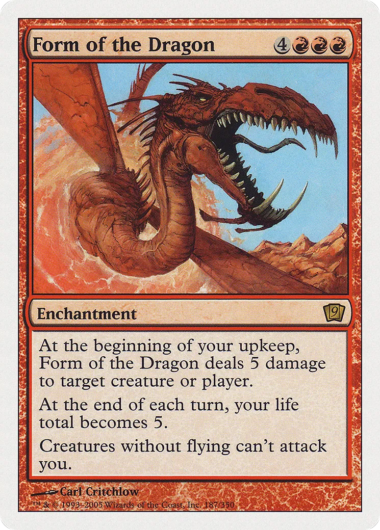 Form of the Dragon — Ninth Edition — Magic: The Gathering