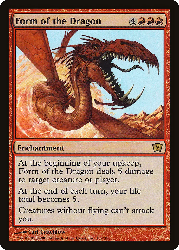 Form of the Dragon — Ninth Edition — Magic: The Gathering