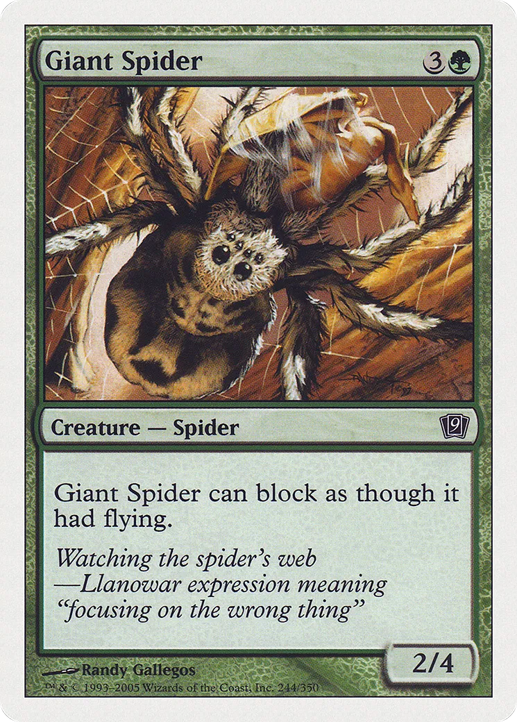Giant Spider — Ninth Edition — Magic: The Gathering