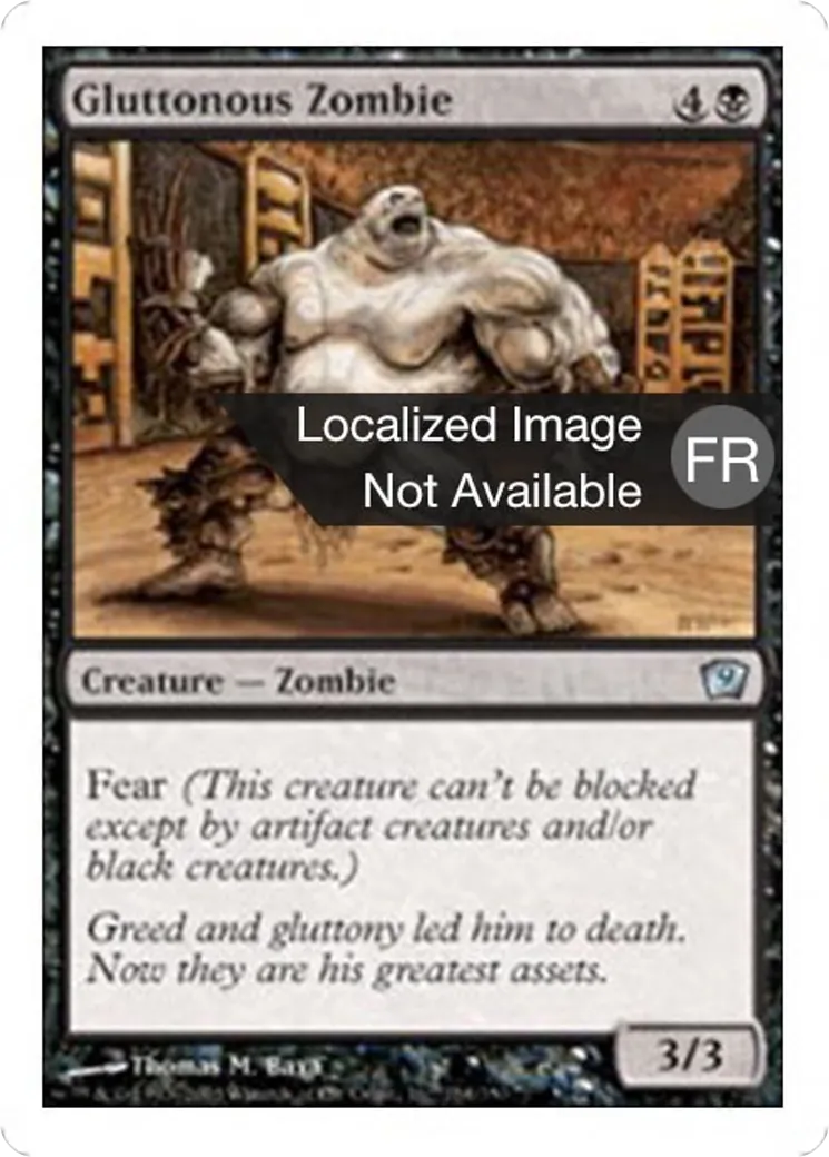 Zombie glouton — Ninth Edition — Magic: The Gathering