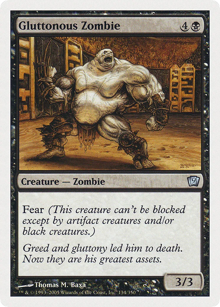Gluttonous Zombie — Ninth Edition — Magic: The Gathering