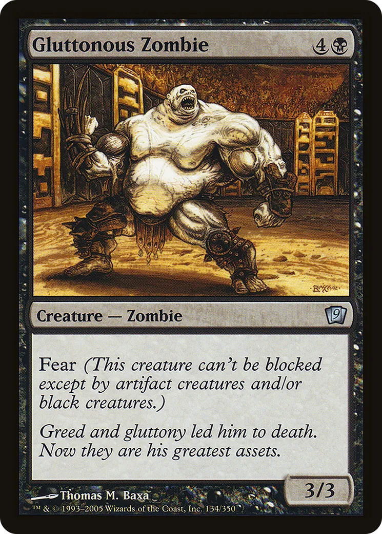 Gluttonous Zombie — Ninth Edition — Magic: The Gathering